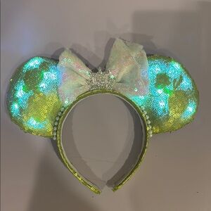 Sequin Mouse Ears Headband with Bow